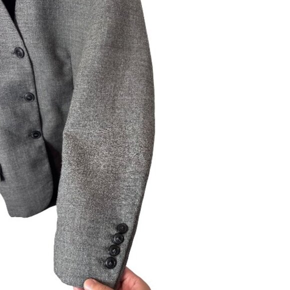 Zara Collection grey tailored oversized wool blazer size M - Picture 8 of 11